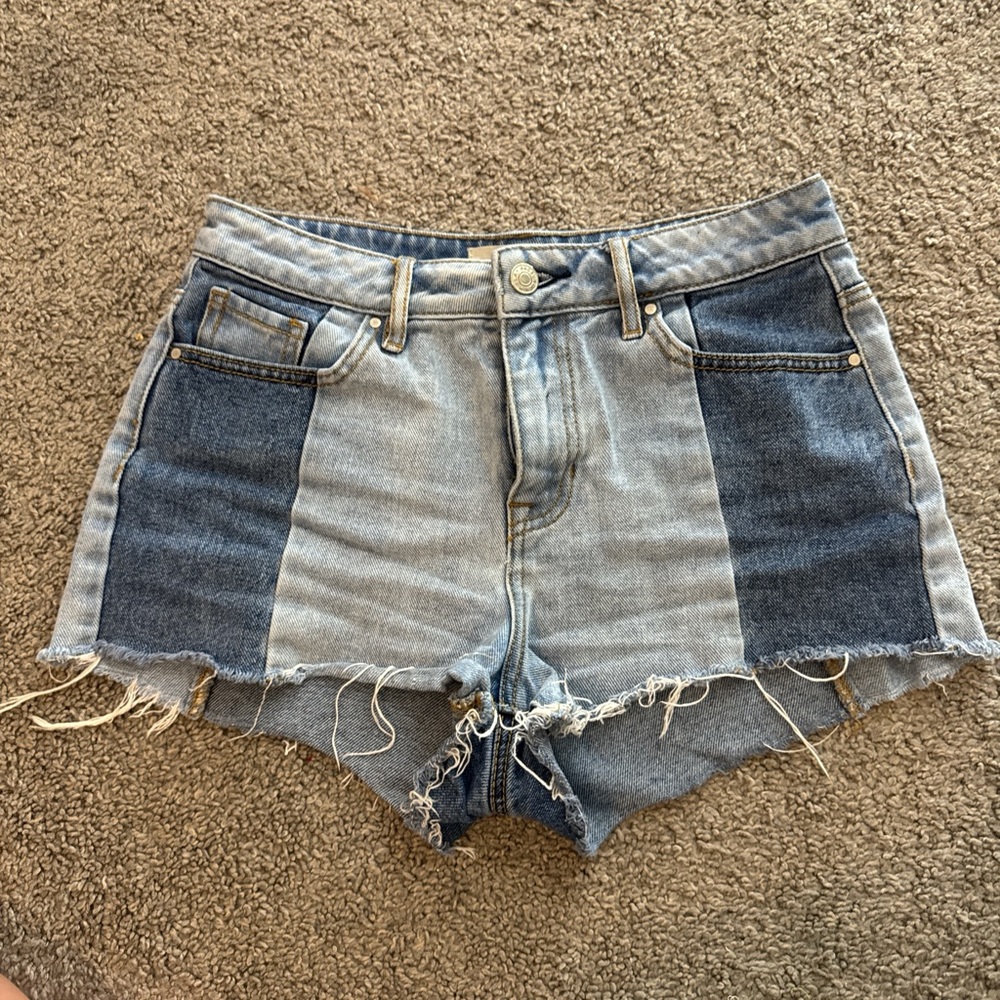 Denim Patchwork Women's Shorts